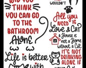 Feline-Inspired Machine Embroidery Bundle: Digital Designs for Cat Lovers, Crafters & DIY Enthusiasts
