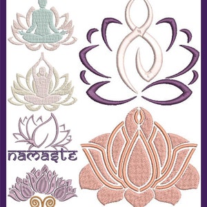 Verschiedene Yoga Maschinen Embroidery Designs Bundle