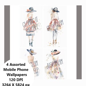 Sfondi per smartphone "Rimani Glam Girl" Sfondi digitali per dispositivi mobili