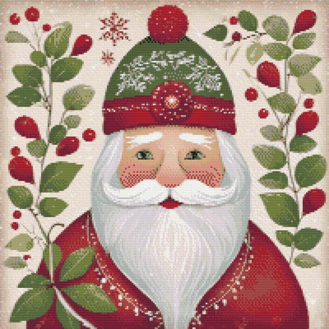 Vintage Santa Cross Stitch Pattern 4 Etsy