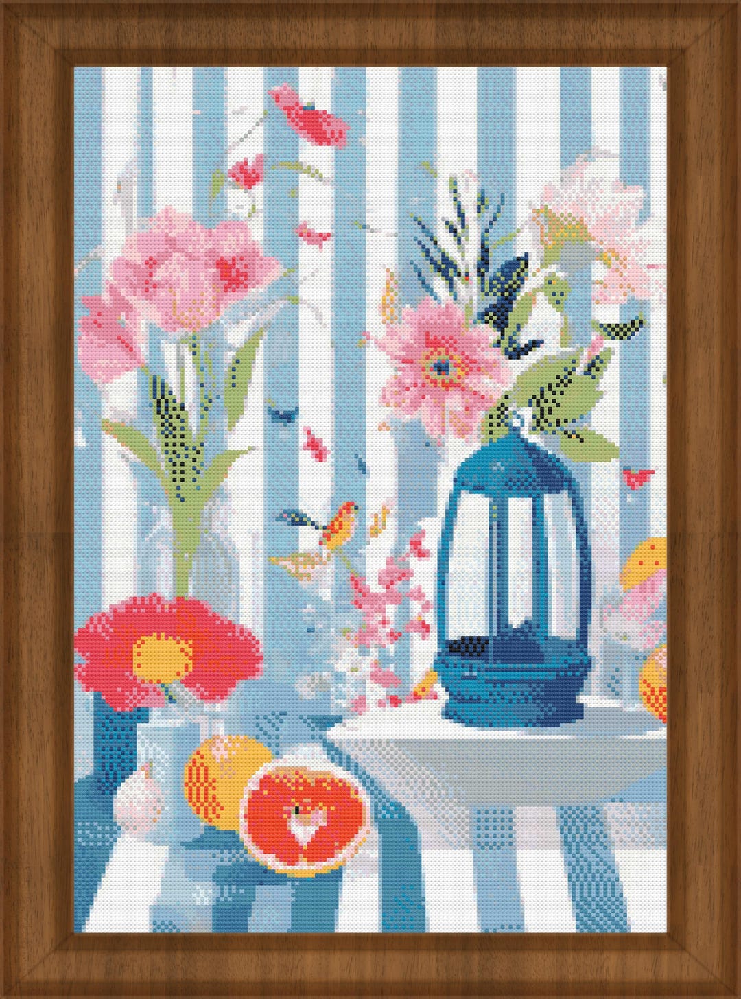 Watercolor Abstract Cross Stitch Pattern 1 - Etsy
