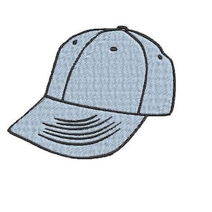 Custom Baseball Cap Machine Embroidery Design - Digital Pattern for Sportswear Hats