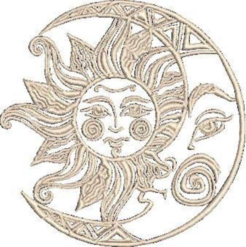 Mystical Design Embroidery Machine Pattern C4 Etsy