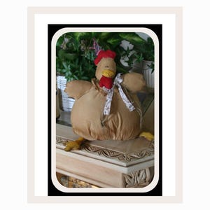 Primitive Chicken Doll Sewing Pattern Big Bottom Buddies Collection for Crafters