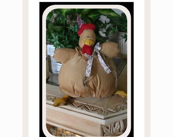 Primitive Chicken Doll Sewing Pattern Big Bottom Buddies Collection for Crafters