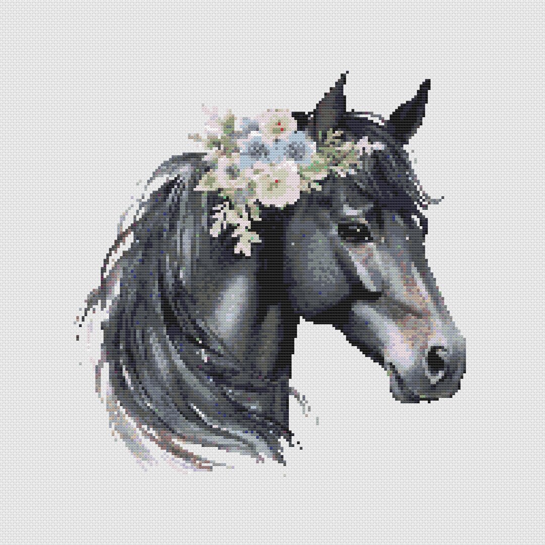 Horse Head Cross Stitch Pattern 3 Etsy