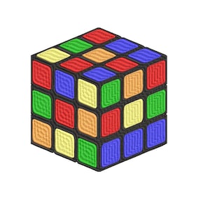 Puede incluir: Un cubo de Rubik 3x3 colorido con cuadrados rojos, azules, verdes, amarillos y naranjas. El cubo está hecho de plástico y tiene un marco negro.