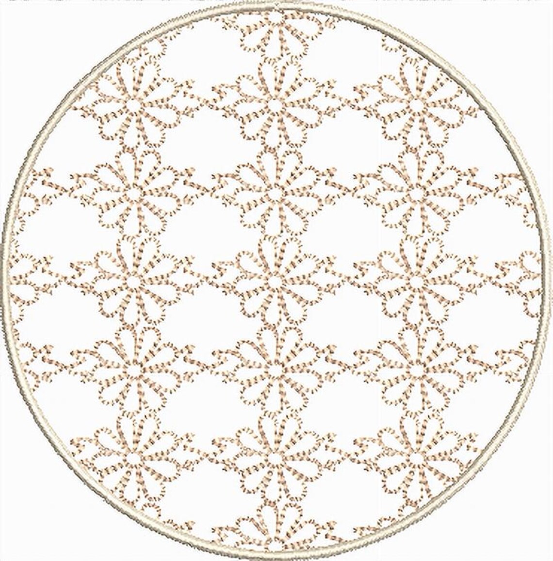 Circular Quilt Block Embroidery Design for Machine Stitching - Digital ...