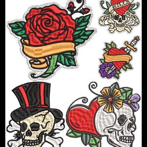 Vintage-Inspired Tattoo Machine Embroidery Designs: Mystical Art Collection for DIY Crafters