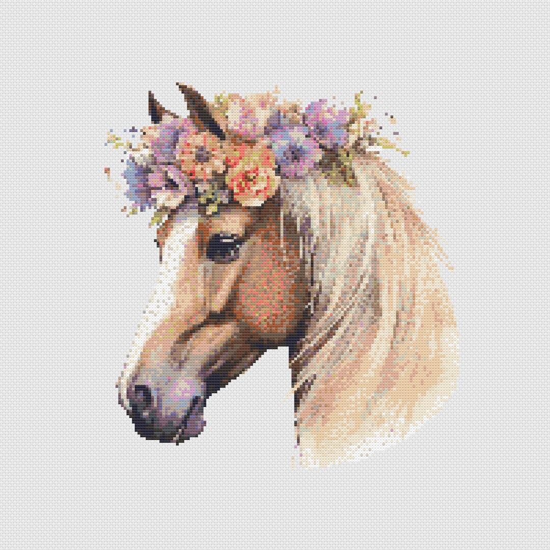 Horse Head Cross Stitch Pattern 2 Etsy