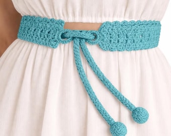 Vintage Crochet Ring Belt Pattern PDF, Adjustable Crochet Waist Belt, Women's Fashion Accessory, Retro Crochet Belt, Thread Crochet Pattern