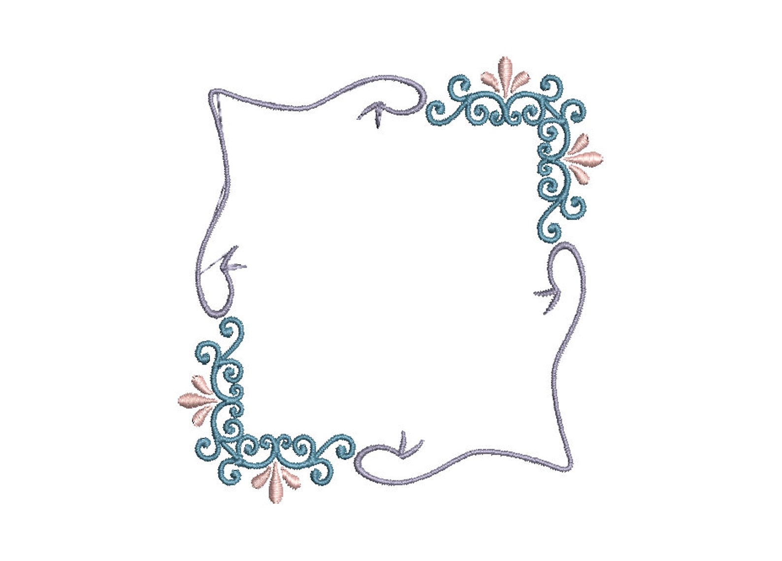 10 Assorted Frame Designs Embroidery Machine Pattern Bundle Etsy