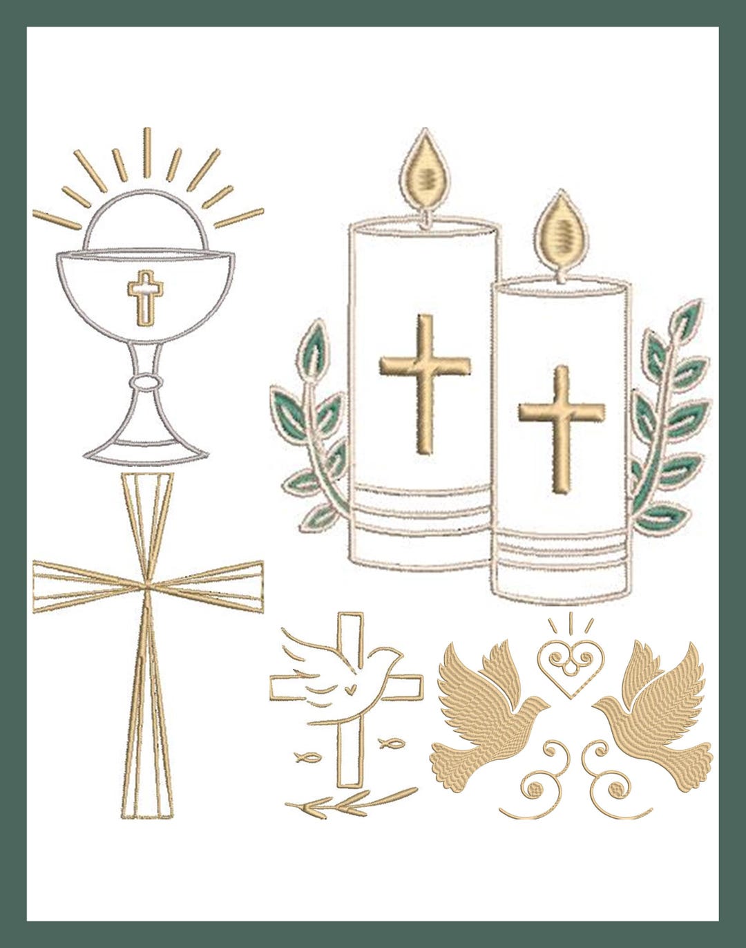 Religious Embroidery Patterns: Multi-format Designs for Home Decor ...