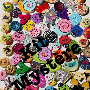 Wooden buttons in pack of 50