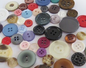 Set of 50 buttons, all different