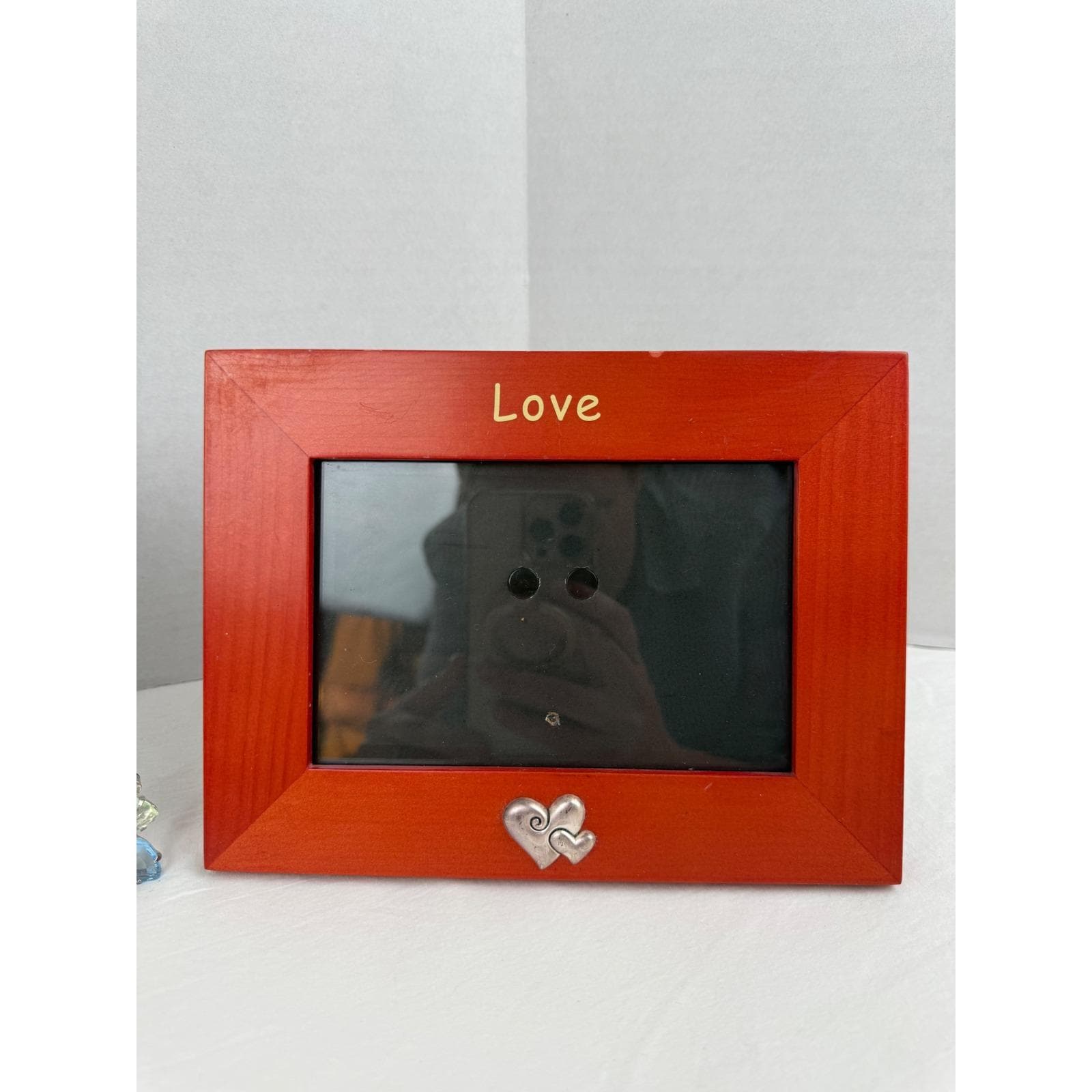 Lot of 3 Y2K Picture Frames Forever Friends Frog Crystal Red Love