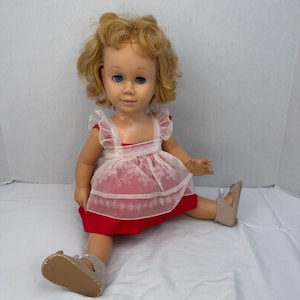 Bambola vintage Mattel Chatty Cathy del 1962 con cordicella, SOLO PEZZI DI RICAMBIO - Non parla