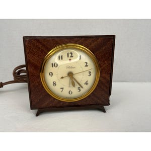 1950年代製 テレクロン ゼネラル・エレクトリック社製「テレグレイン」モデル番号7HA201 デッキクロック 動作確認済み