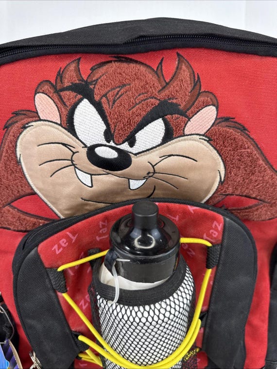 NEW Vintage 2000 Y2K Looney Tunes Tasmanian Devil Backpack W