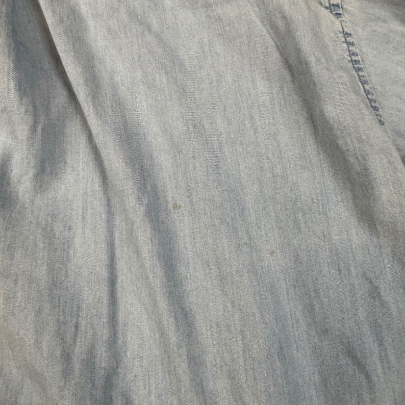 Koszula męska Pendleton Originals z niebieskiej bawełny, dżinsu, zapinana na guziki, rozmiar L zdjęcie 8