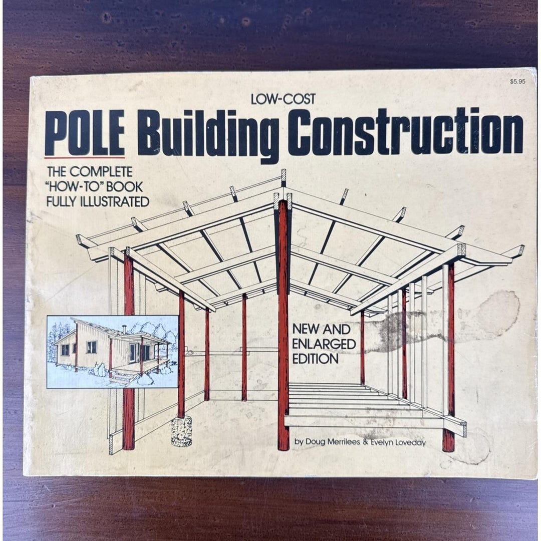Vintage Low Cost Pole Building Construction Enlarged Edition 1979 Illustrated - Etsy