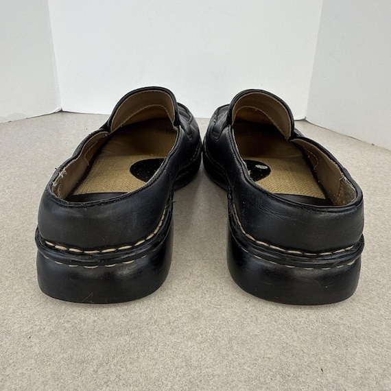 Women's Vintage Y2K Cherokee Black Slip on Flat Mule Loafer Shoes