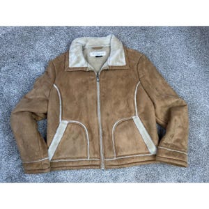 Leather Fur Jacket Y2k - Etsy
