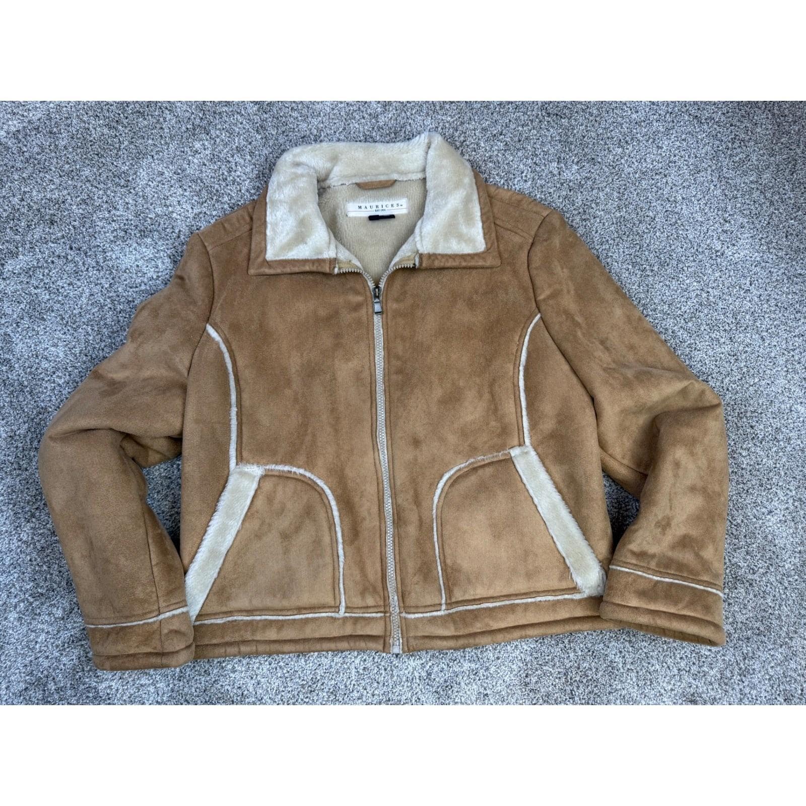 Y2k Suede Fur Jacket - Etsy
