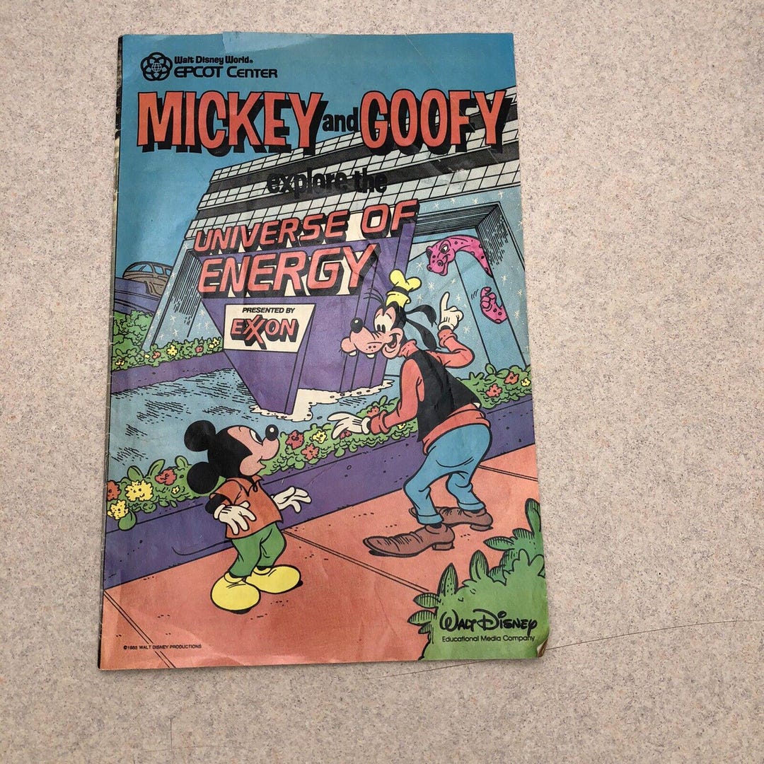 Walt Disney Epcot Center Mickey and Goofy Explore Universe of Energy ...