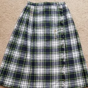 Vintage Forenza-Sportswear Tartan Pleated Skirt Size 9-10~Union Made Tartan Skirt~Forenza A-Line Skirt~Authentic Tartan Skirt