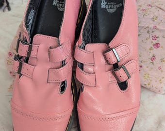 Doc Martens Womens  Air Wair Mary Janes DIY Custom Color Petal Pink Size 11(The Original Doc Martens)
