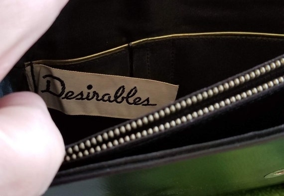 1950's~1960's Black Designer Purse By Desirables~… - image 10