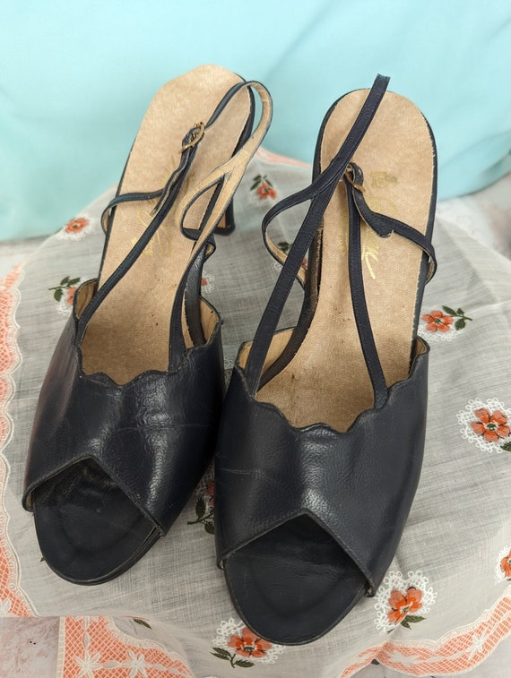 Vintage Slingback Heels By Joansen Size Aprox 9.5… - image 1