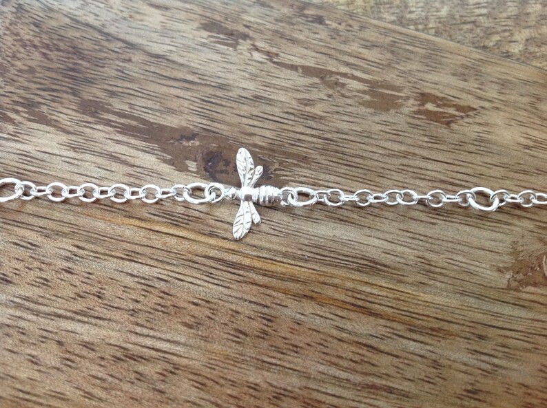 Bee Bracelet Honey Bee Bracelet Bumble Bee Sterling Silver Bracelet Sterling Silver Jewellery, Manchester Bee Jewellery Silver Bracelet