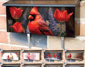 Couvercle magnétique de boîte aux lettres pour maison de ville Cardinals pour boîtes aux lettres américaines Ranch à fixation murale