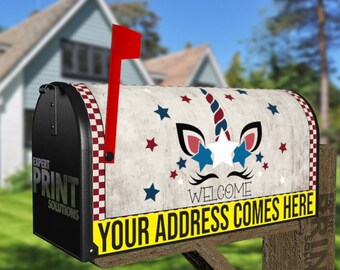 American Unicorn Decorative Curbside Farm Mailbox Cover Rural Magnet - FREE SHIPPING