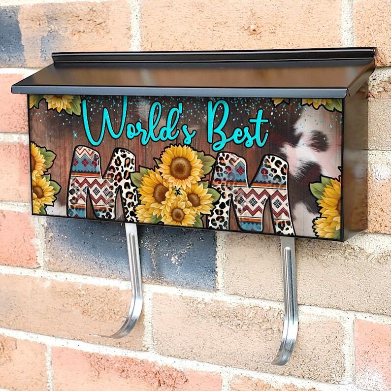 Sunflower Townhouse Magnetic Mailbox Cover for Wall Mounted Ranch ...