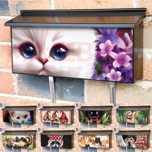 Cute Townhouse Magnetic Mailbox Cover for Wall Mounted Ranch Mailboxes