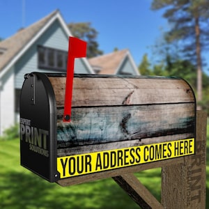 Dark Wood Design Decorative Curbside Farm Mailbox Cover Rural Magnet - FREE SHIPPING