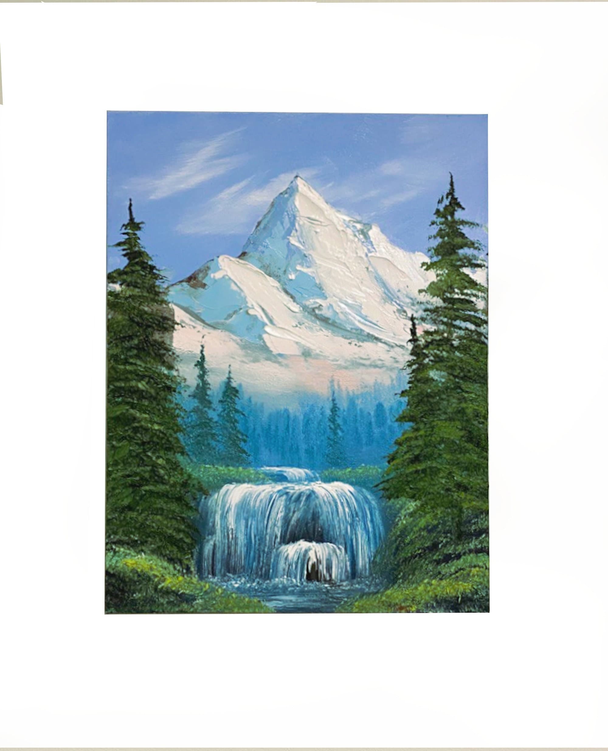 MOUNTAIN LANDSCAPE Original Landscape Oil Painting 16 X - Etsy