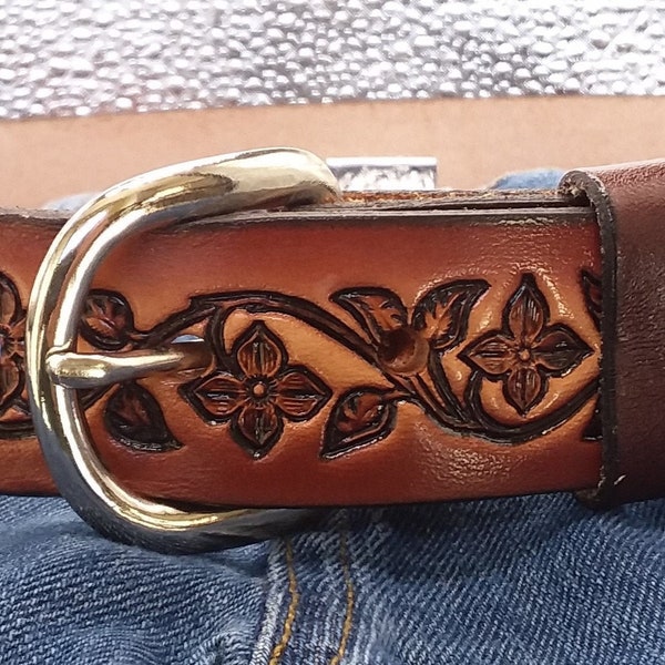 Childrens Belt, Girls Leather Belt, Floral Belt, Personalized Belt, Name Belt, Kids Belt, Easter Gift