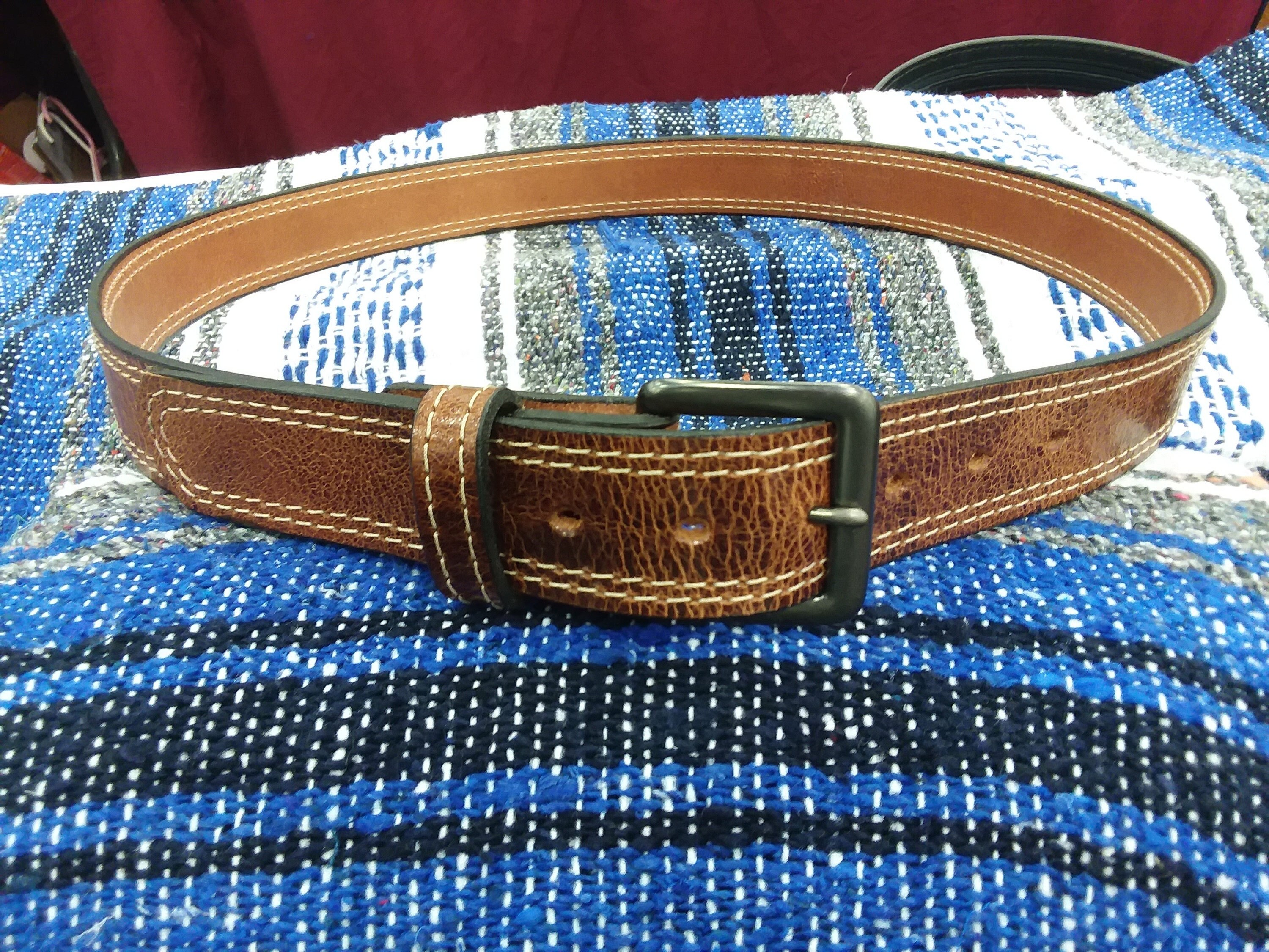 Double Stitched Belt - Etsy