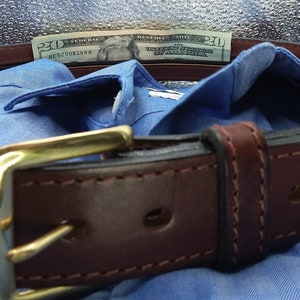 Money Belt, Gift for Him, Leather Money Belt, Leather Accessory Gift, Dress Belt, Anniversary gift, Casual Men&#39;s Belt, Birthday gift