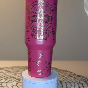 Sugar Skulls 40 oz tumbler, Halloween