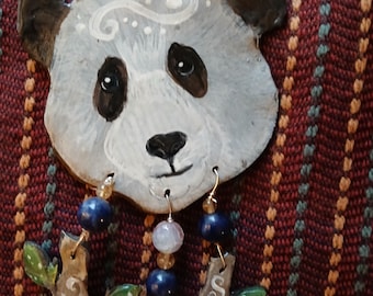 Ornamento animale totem panda spirituale