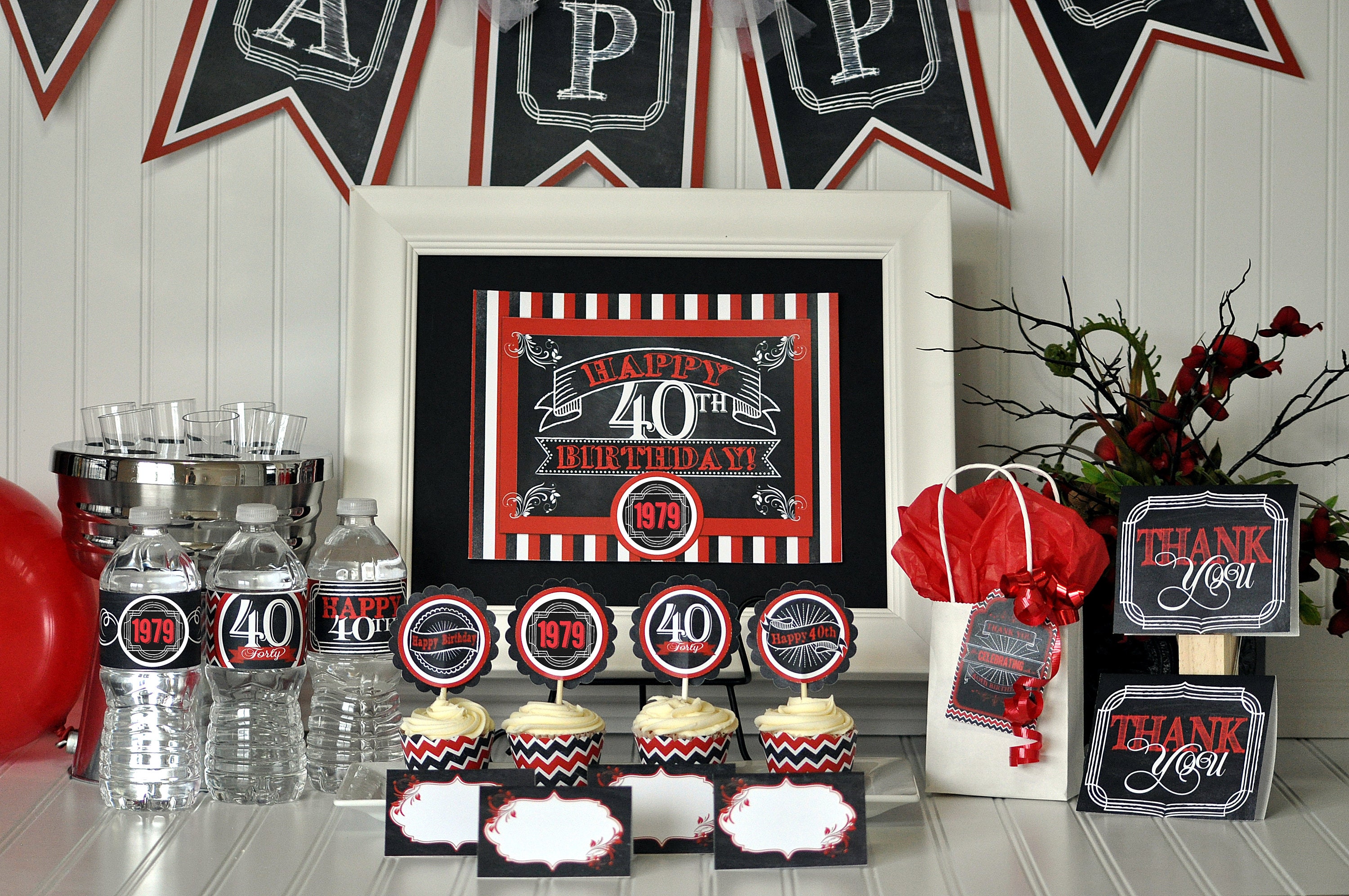  40th  Birthday  Party  Package  40th  Birthday  Decorations  40th  