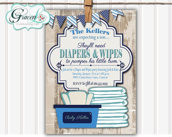 diaper and wipes baby shower