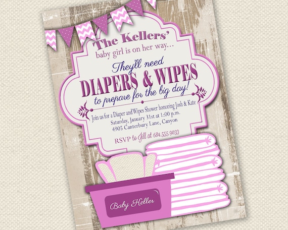 diaper and wipes baby shower