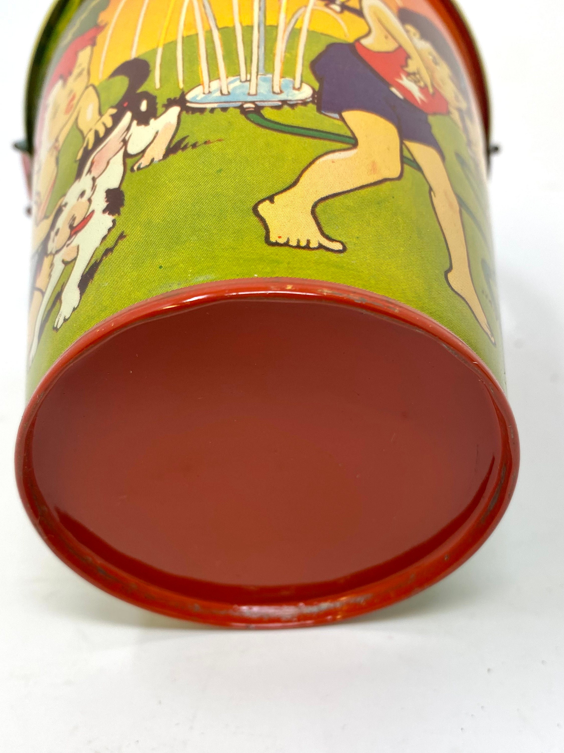 Vintage Metal Sand Pail ONE PAIL ONLY, Small Tin Sand Pail, Vintage