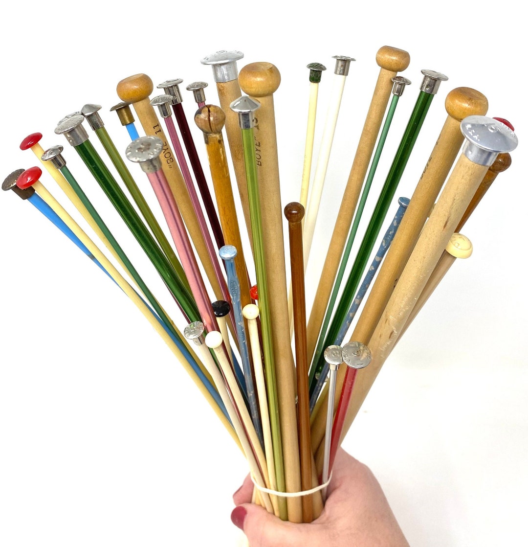 Collection of Various Vintage Knitting Needles Knitting Etsy